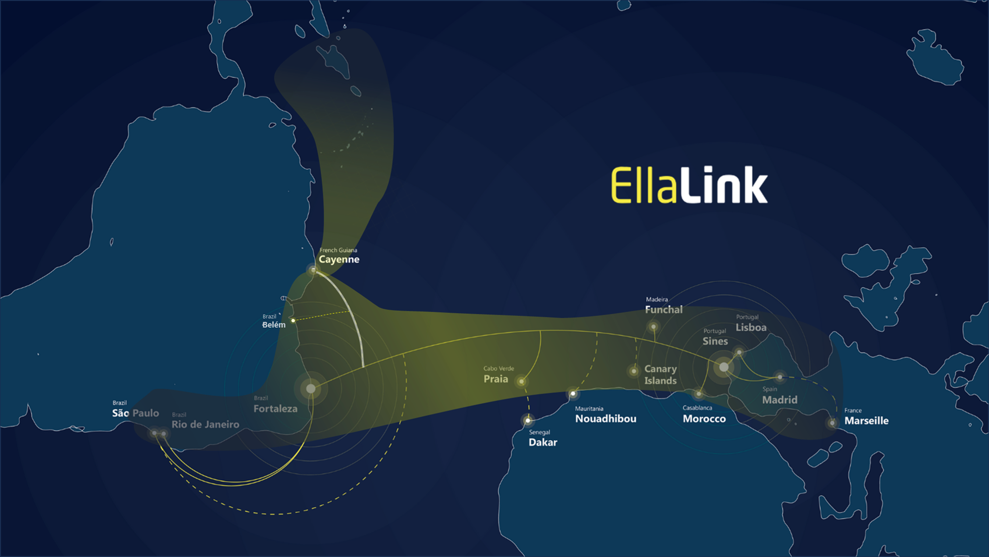 EllaLink main cable and new branch to French Guiana